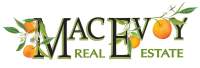 MacEvoy Real Estate logo with orange blossoms